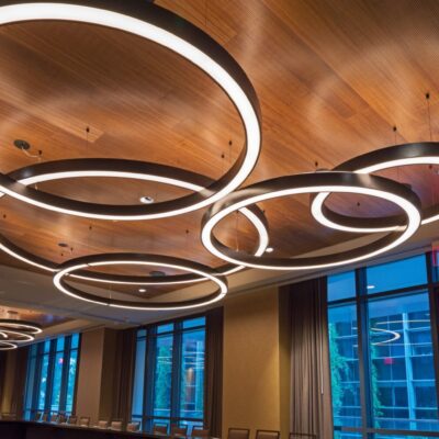 9Wood 3100 Acoustic Plank at 		The Porter Hotel, Portland, Oregon. HC Architecture.