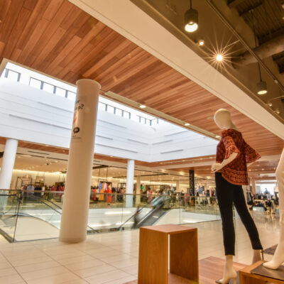 9Wood 2700 Kerf Reveal Linear at Nordstrom at St. Johns Town Center, Jacksonville, Florida. Callison Architects.