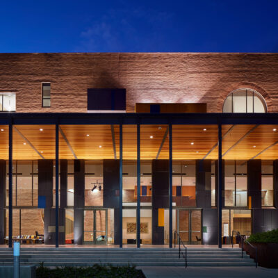 9Wood 2100 Panelized Linear at 	University of Texas Rio Grande Valley Performing Arts Center, Edinburg, Texas. Page Southerland Page Architects - Austin.