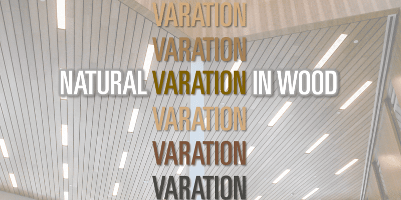 Natural Variation in Wood Products